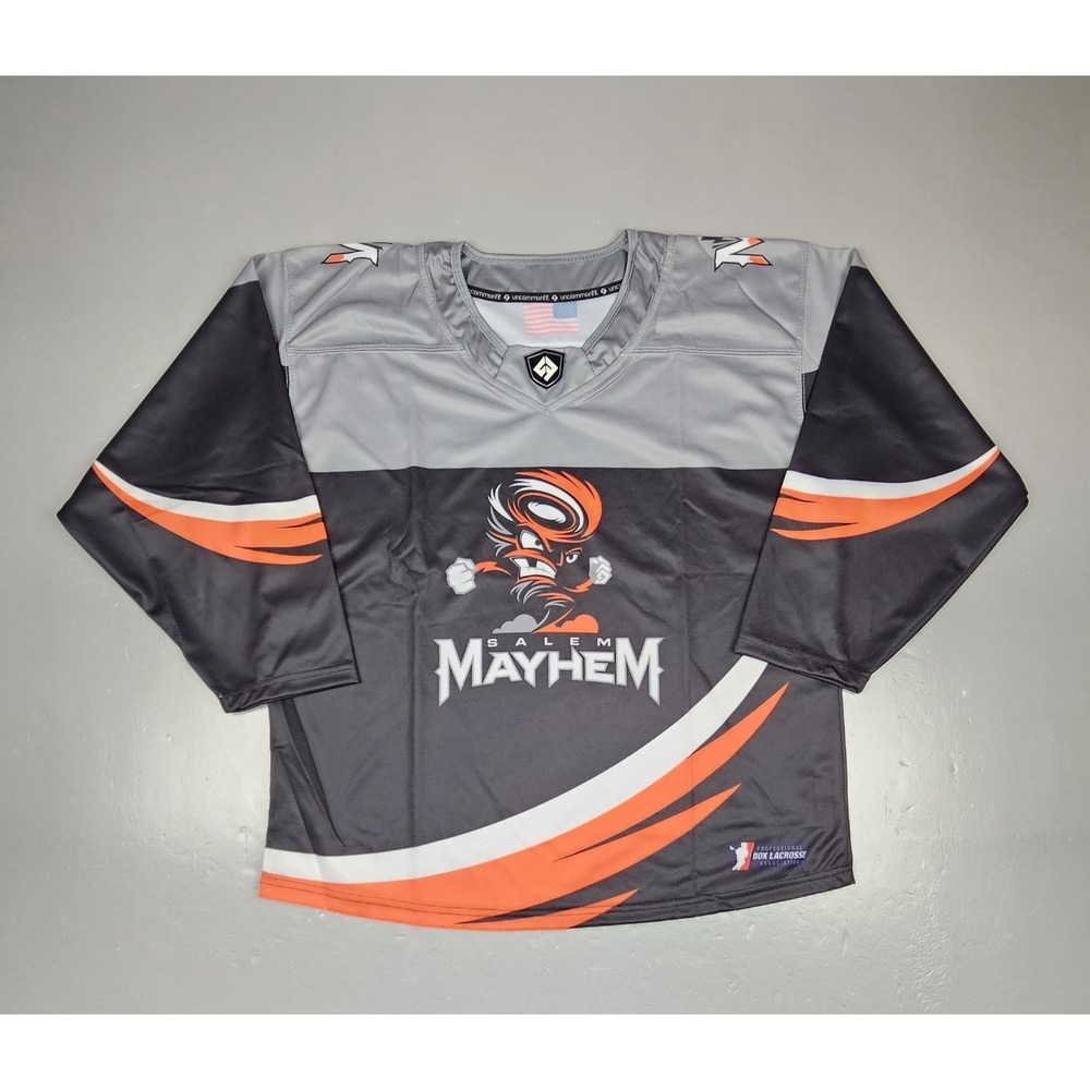 Uncommon Fit Salem Mayhem Professional Box Lacrosse Jersey Youth XL NWOT‎